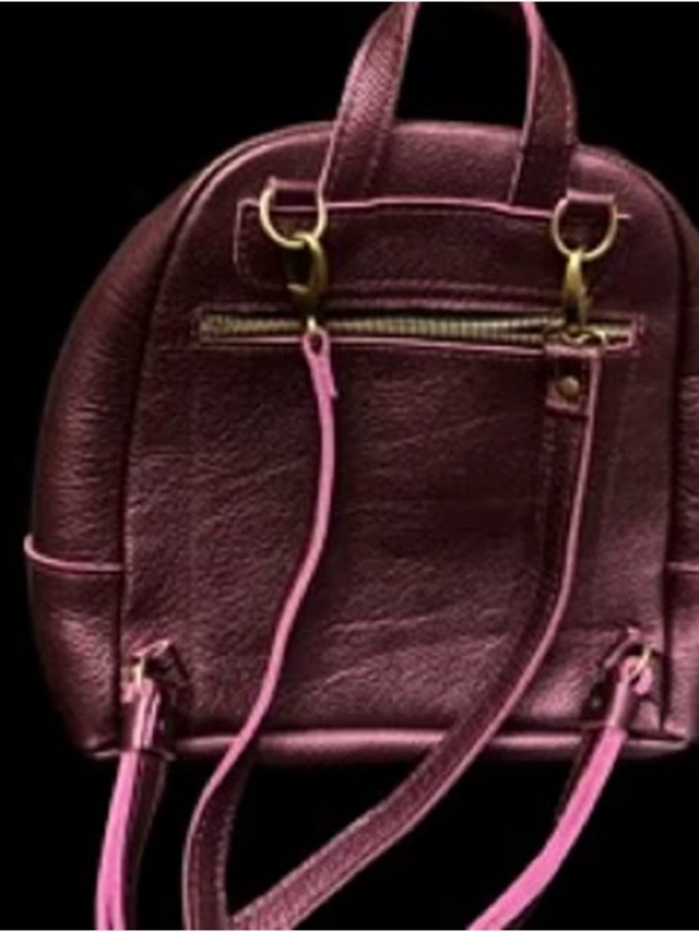 Portland leather goods Rue convertible backpack in  ultra violet